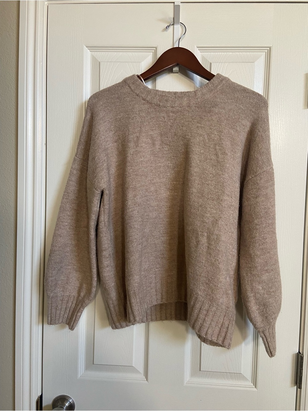 hinge Taupe Crewneck Sweater